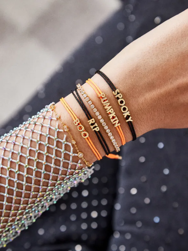 Custom Cord Bracelet - Orange sold by BaubleBar