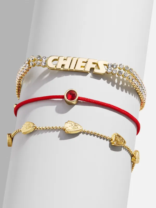 NFL Bracelet Set - Kansas City Chiefs sold by BaubleBar