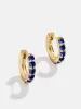 18K Gold Birthstone Huggie Earrings - Sapphire sold by BaubleBar