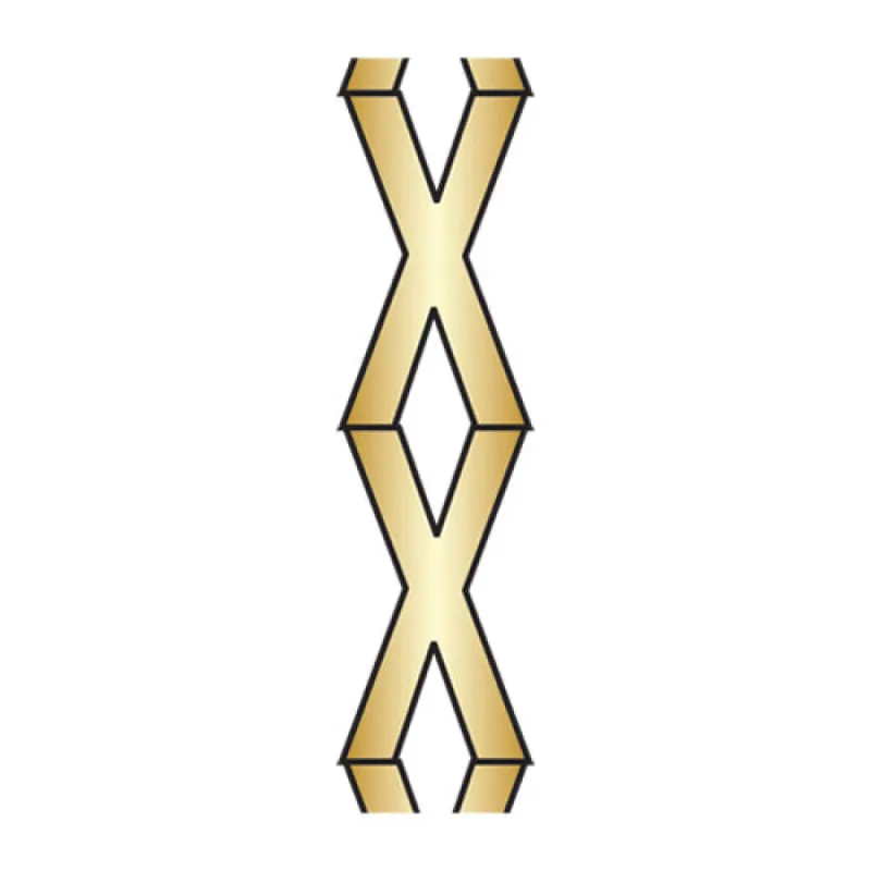 Gold Initial Bead Charm - X sold by BaubleBar