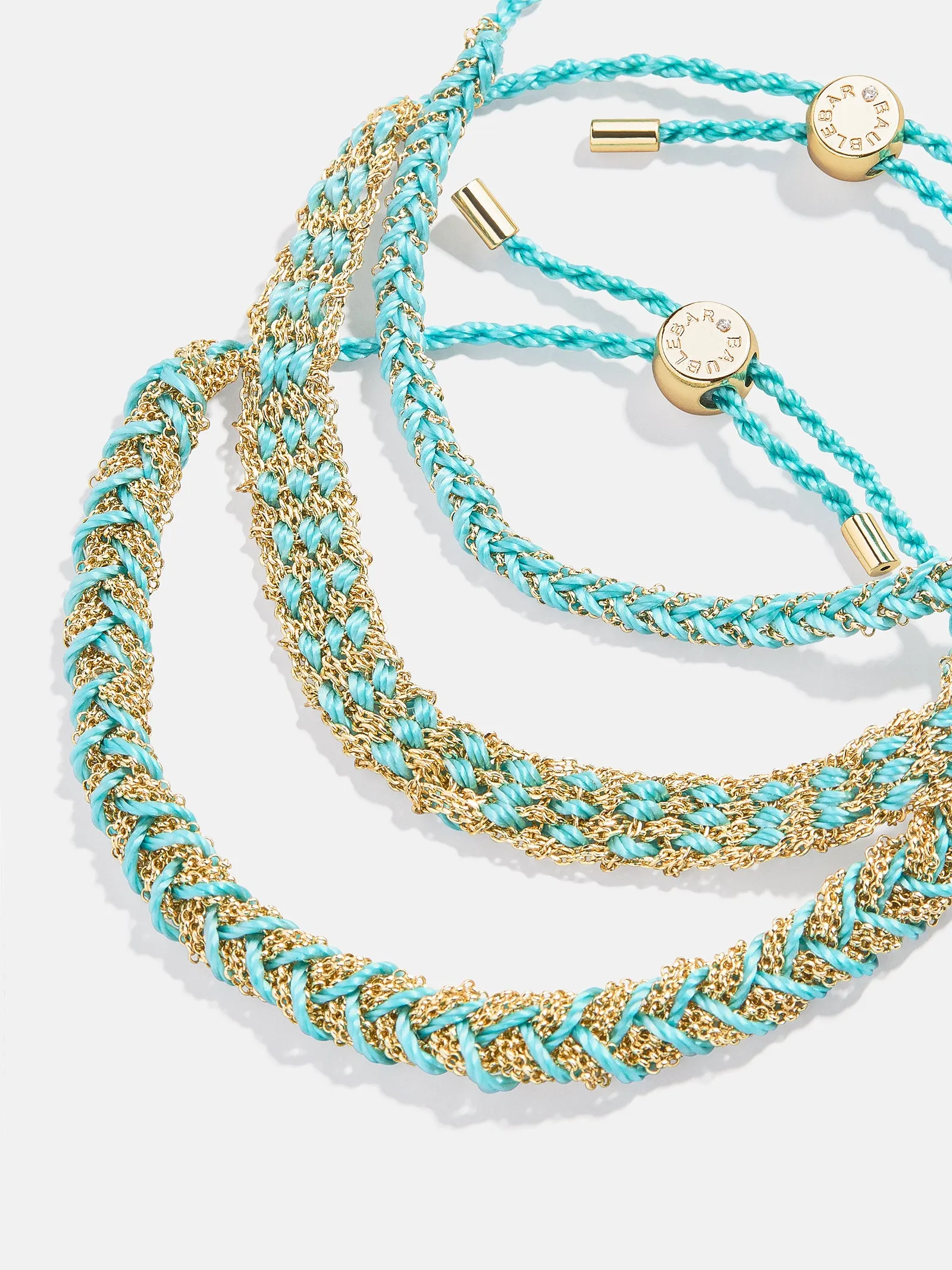 Hannah Bracelet Set - Aqua sold by BaubleBar
