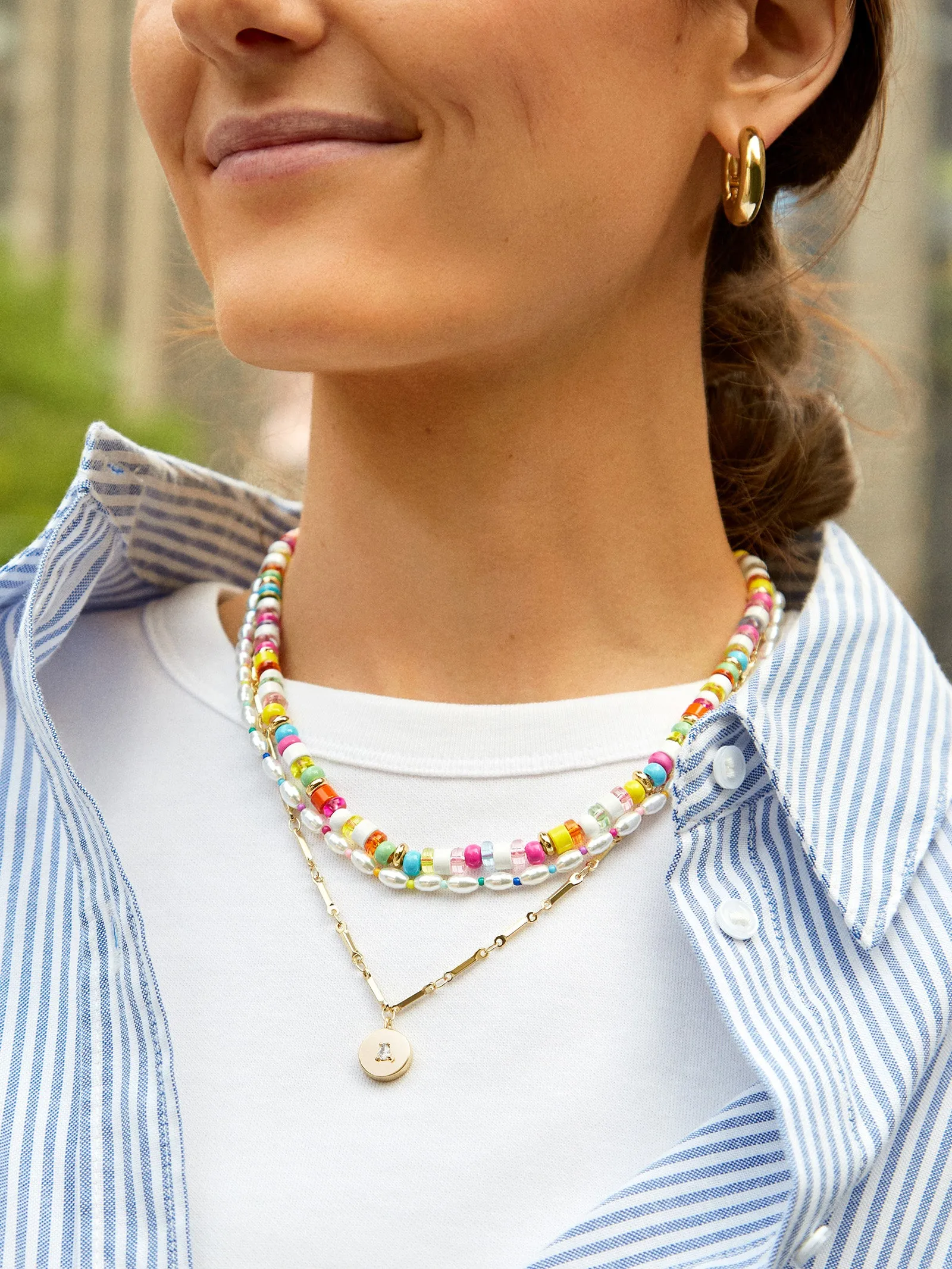Essential Summer Beaded Necklace sold by BaubleBar product image thumbnail 2