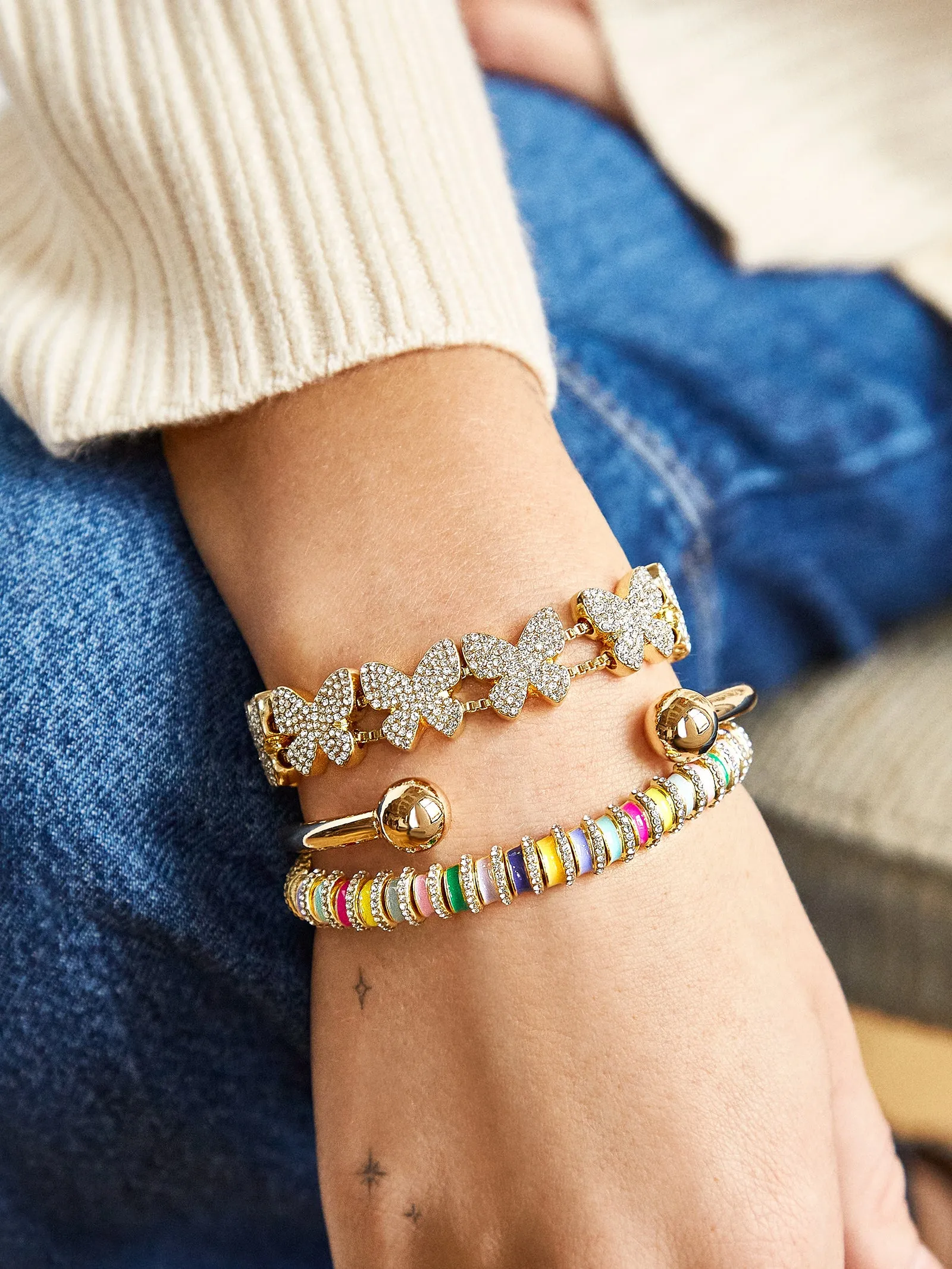 Bryanna Cuff Bracelet - Gold sold by BaubleBar product image thumbnail 3