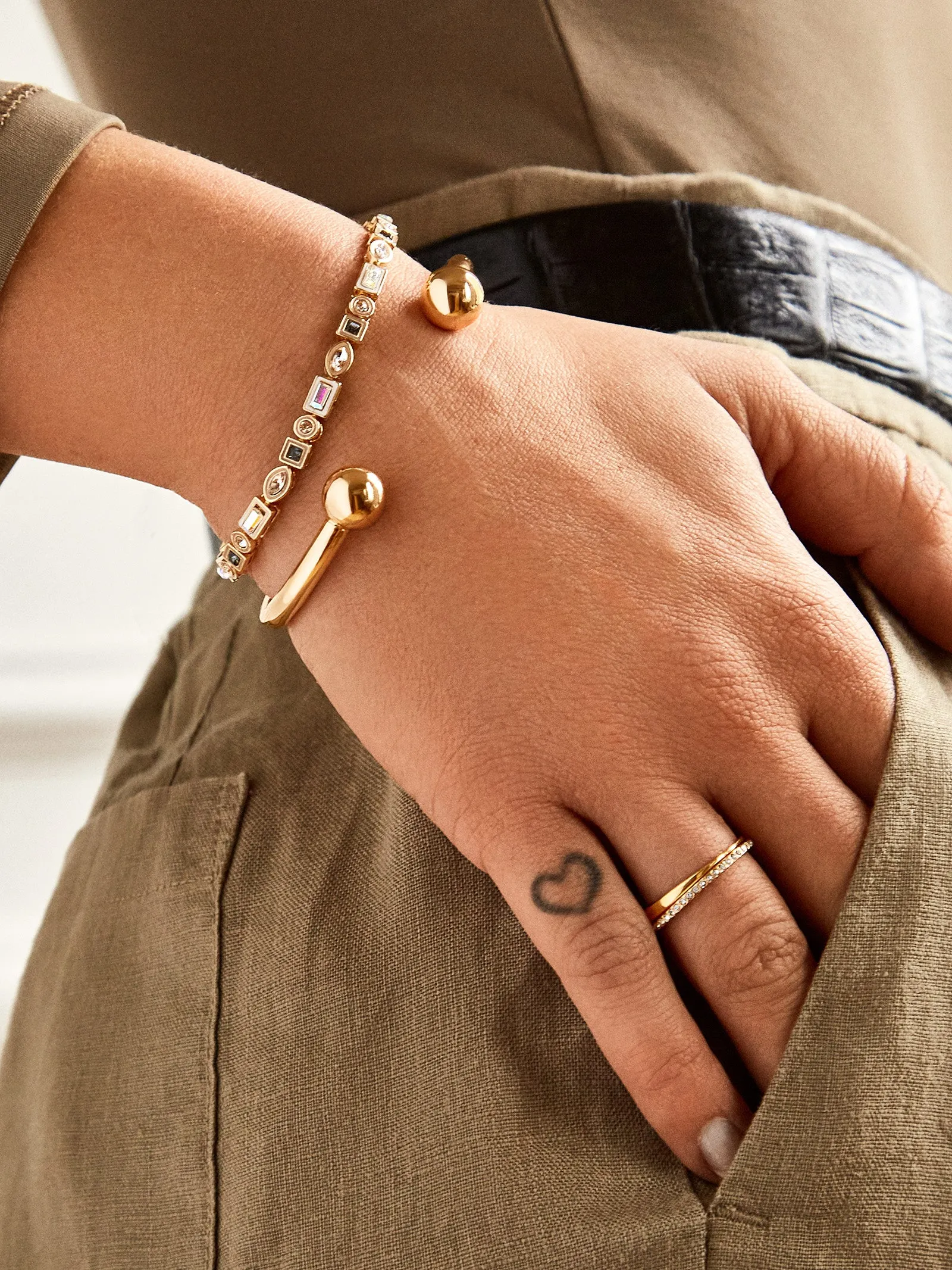 Bryanna Cuff Bracelet - Gold sold by BaubleBar product image thumbnail 2
