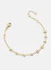 Mini 18K Gold Custom Spaced Letter Name Bracelet - 18K Gold sold by BaubleBar