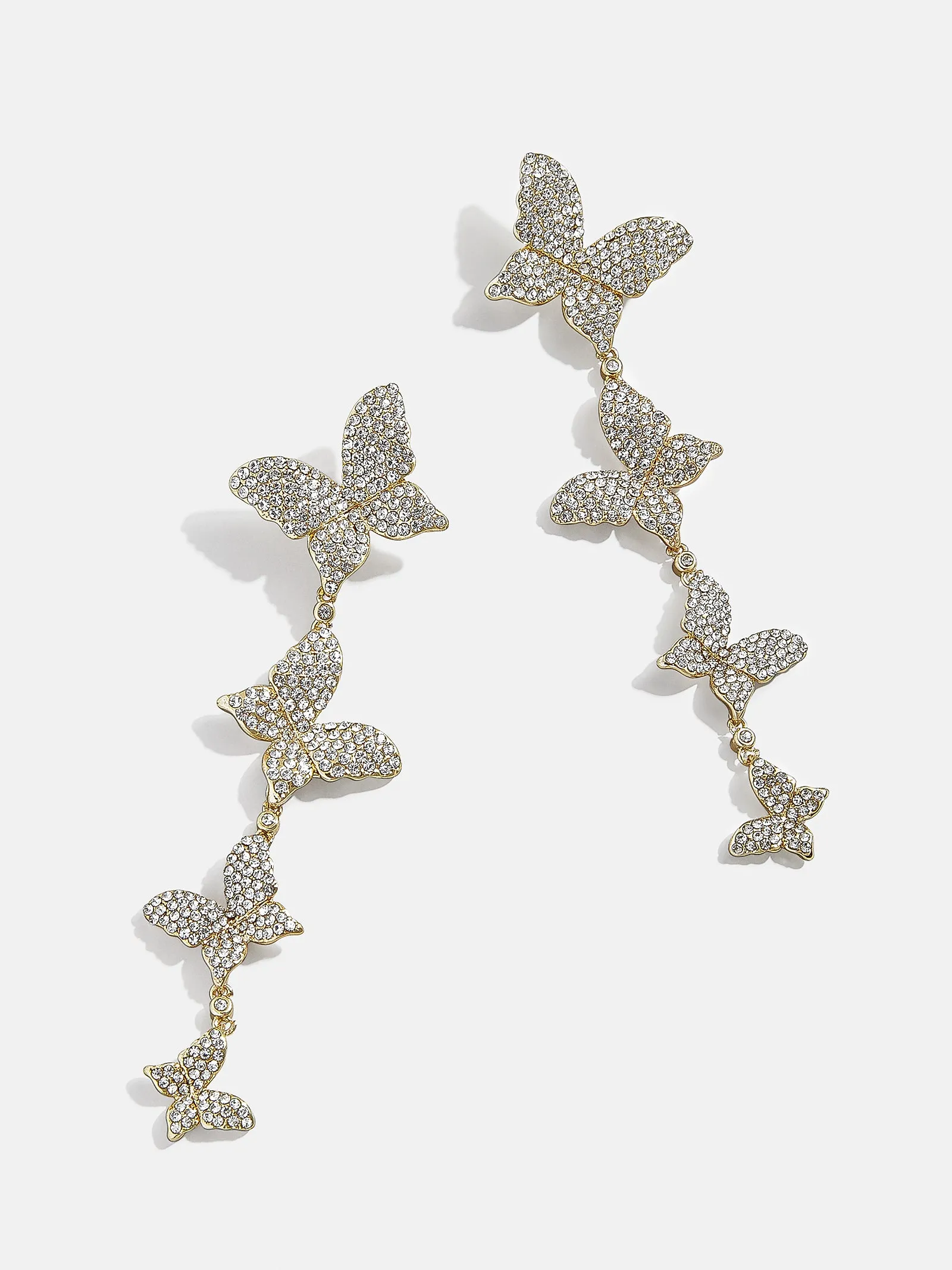 Free As Can Be Earrings - Clear/Gold sold by BaubleBar