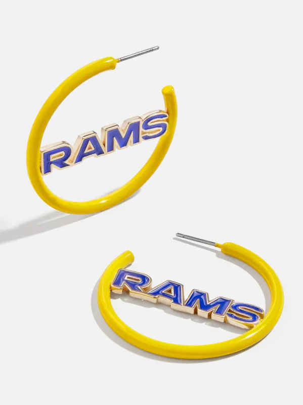 Los Angeles Rams NFL Logo Hoops - Los Angeles Rams sold by BaubleBar