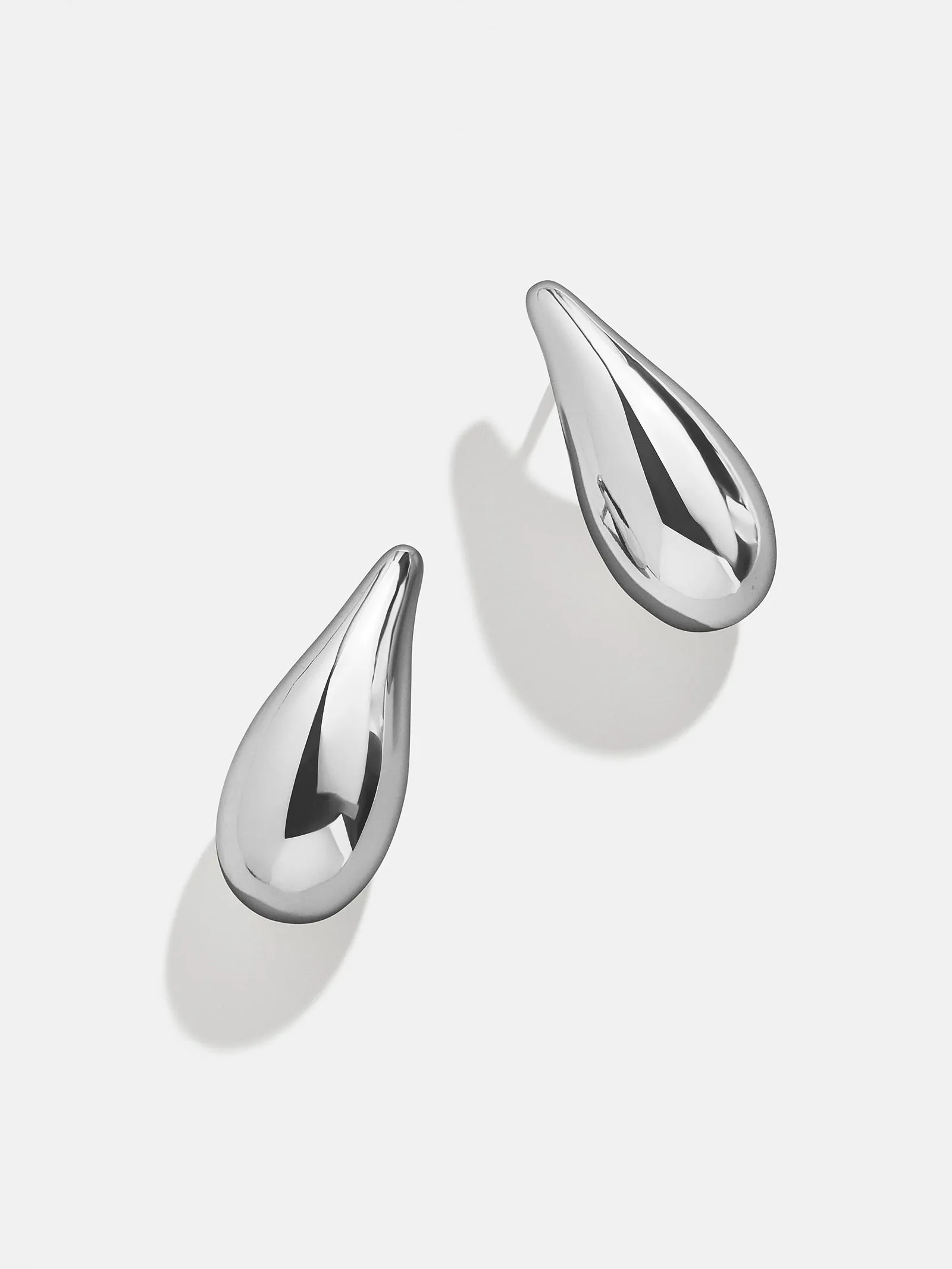 Ella Earrings - Rhodium Plated Silver sold by BaubleBar