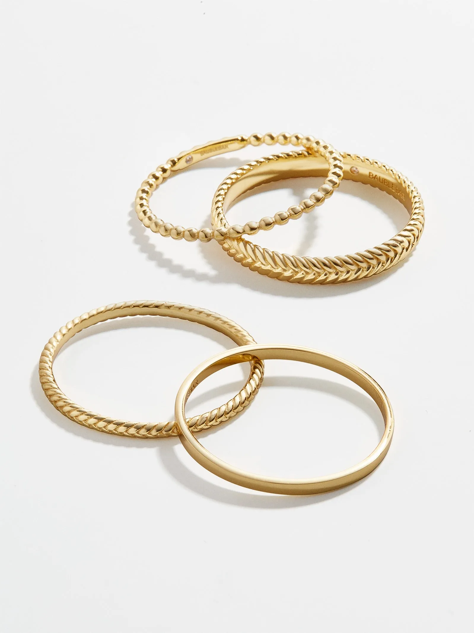 Mamie 18K Gold Ring Set - Gold sold by BaubleBar product image thumbnail 4