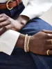 Julie Tennis Bracelet - Gold/Pavé sold by BaubleBar