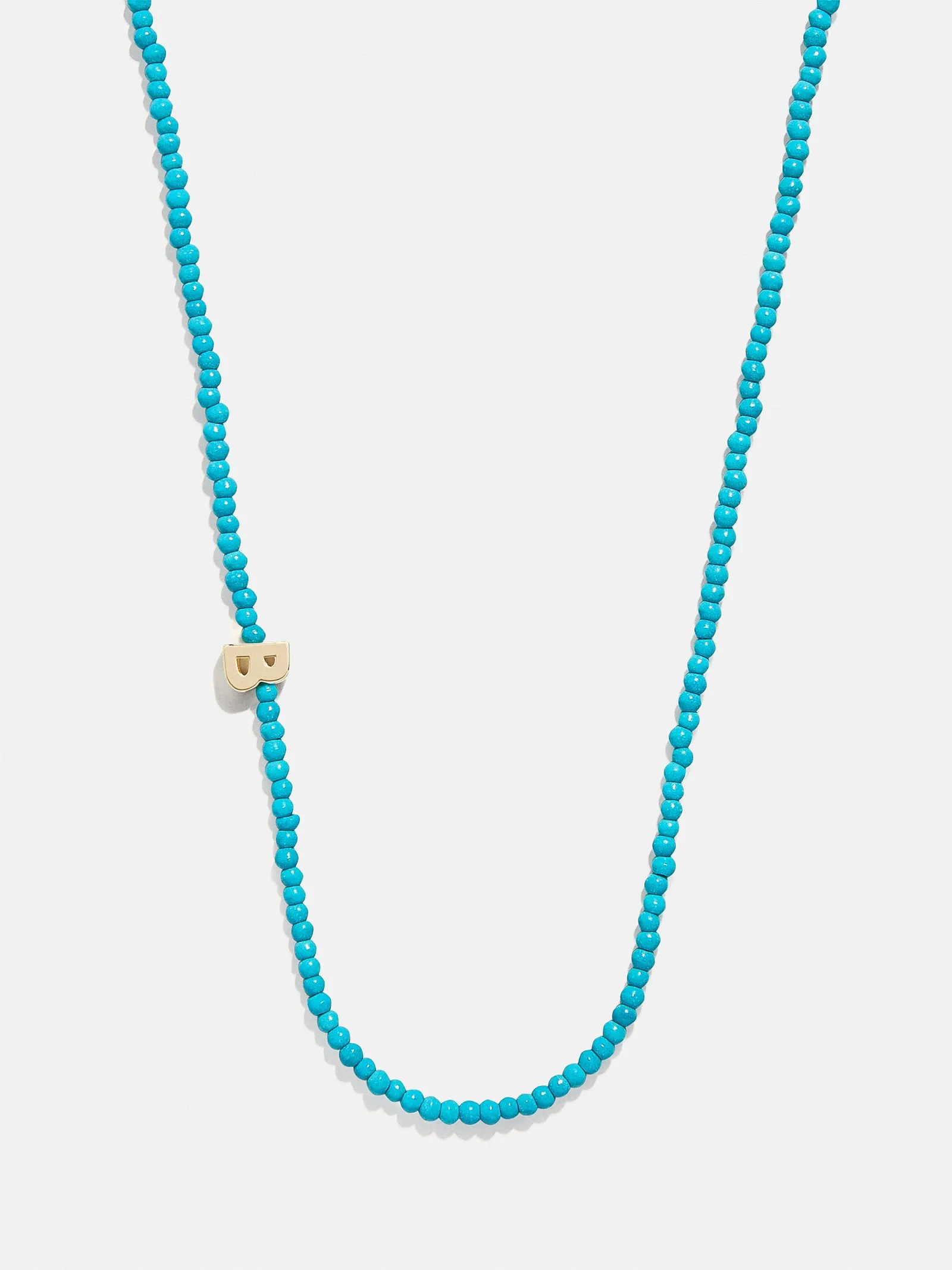 Turquoise Semi-Precious Initial Necklace - Turquoise sold by BaubleBar product image thumbnail 4