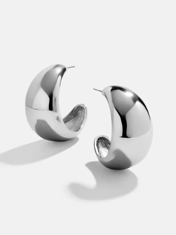 Emma Earrings - Silver sold by BaubleBar