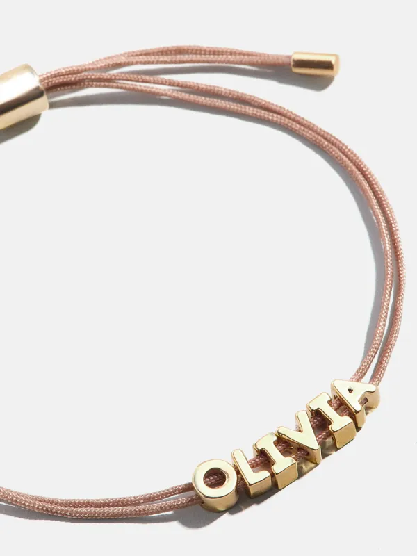 Custom Cord Bracelet - Taupe sold by BaubleBar