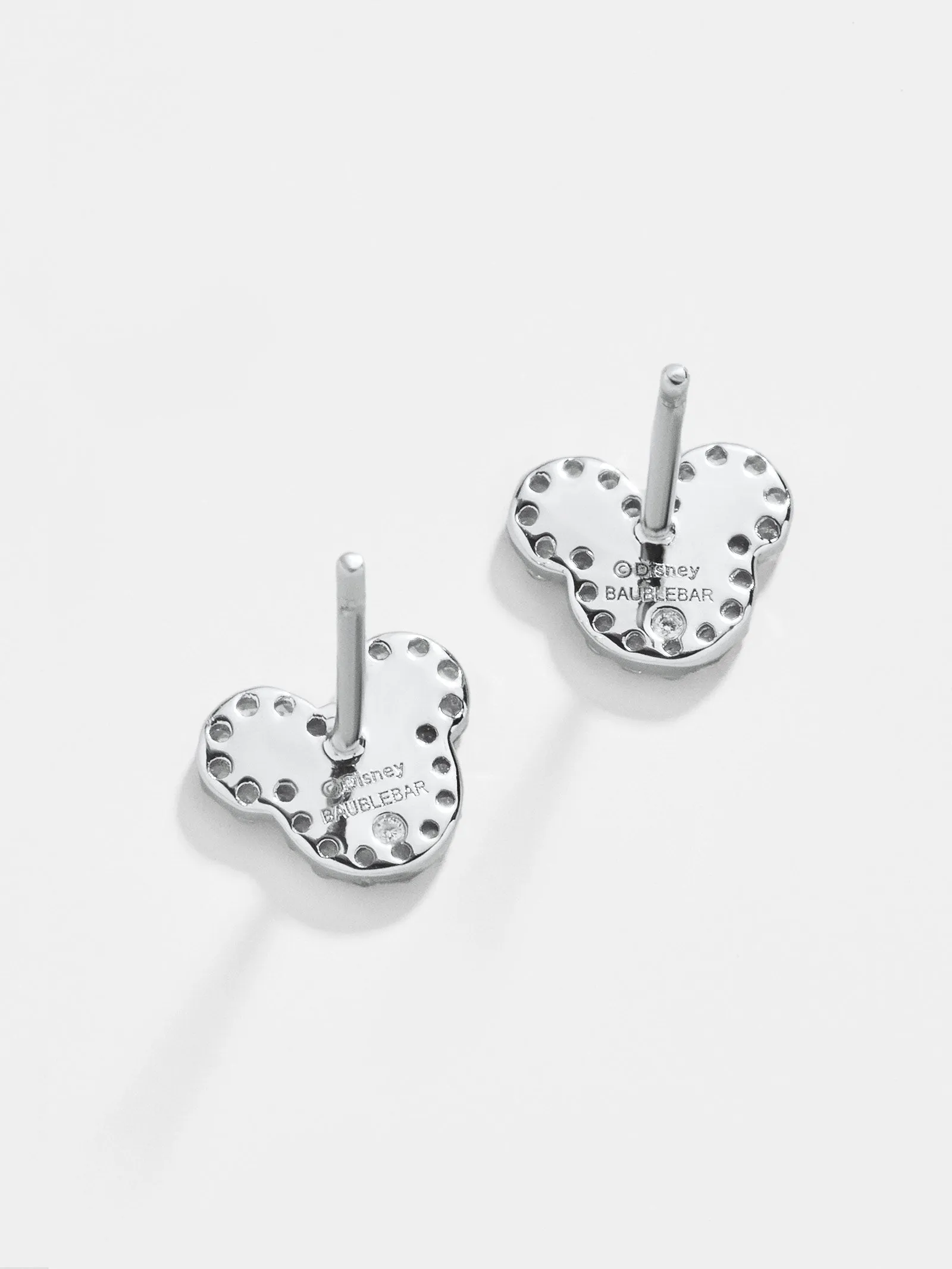 Mickey Mouse Disney Sterling Silver Earrings - Silver/Pavé sold by BaubleBar product image thumbnail 3