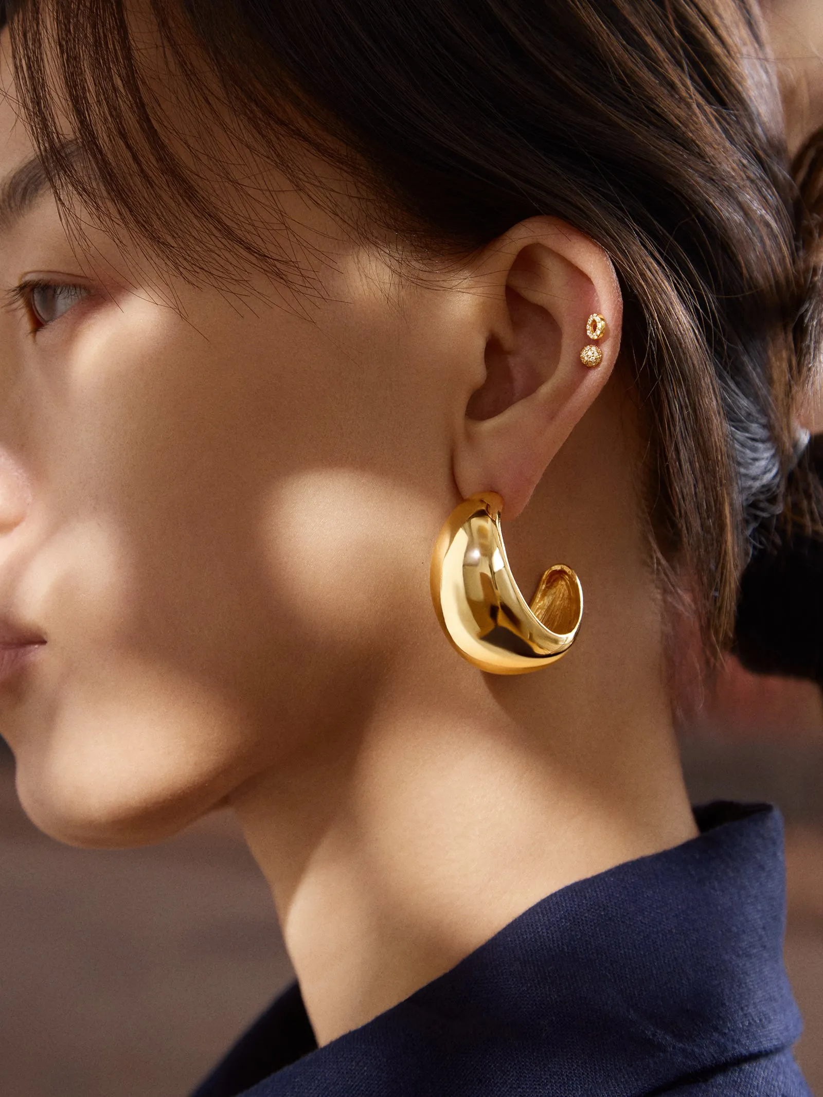 Emma Earrings - Gold sold by BaubleBar product image thumbnail 2