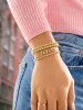 Custom Pavé Nameplate Bracelet - Gold/Pavé sold by BaubleBar