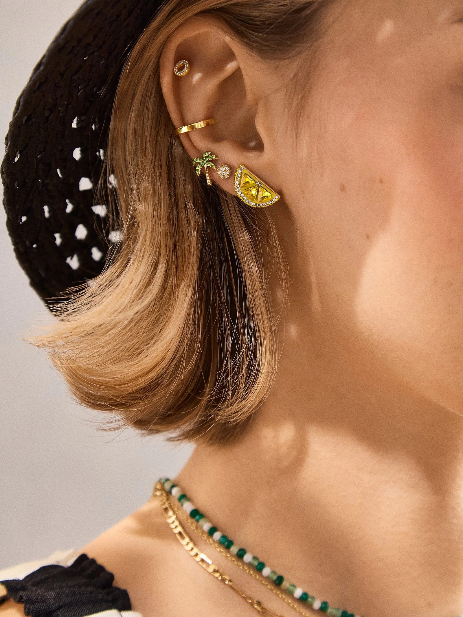 Zest for Life Earrings - Lemon Stud Earrings sold by BaubleBar product image thumbnail 2