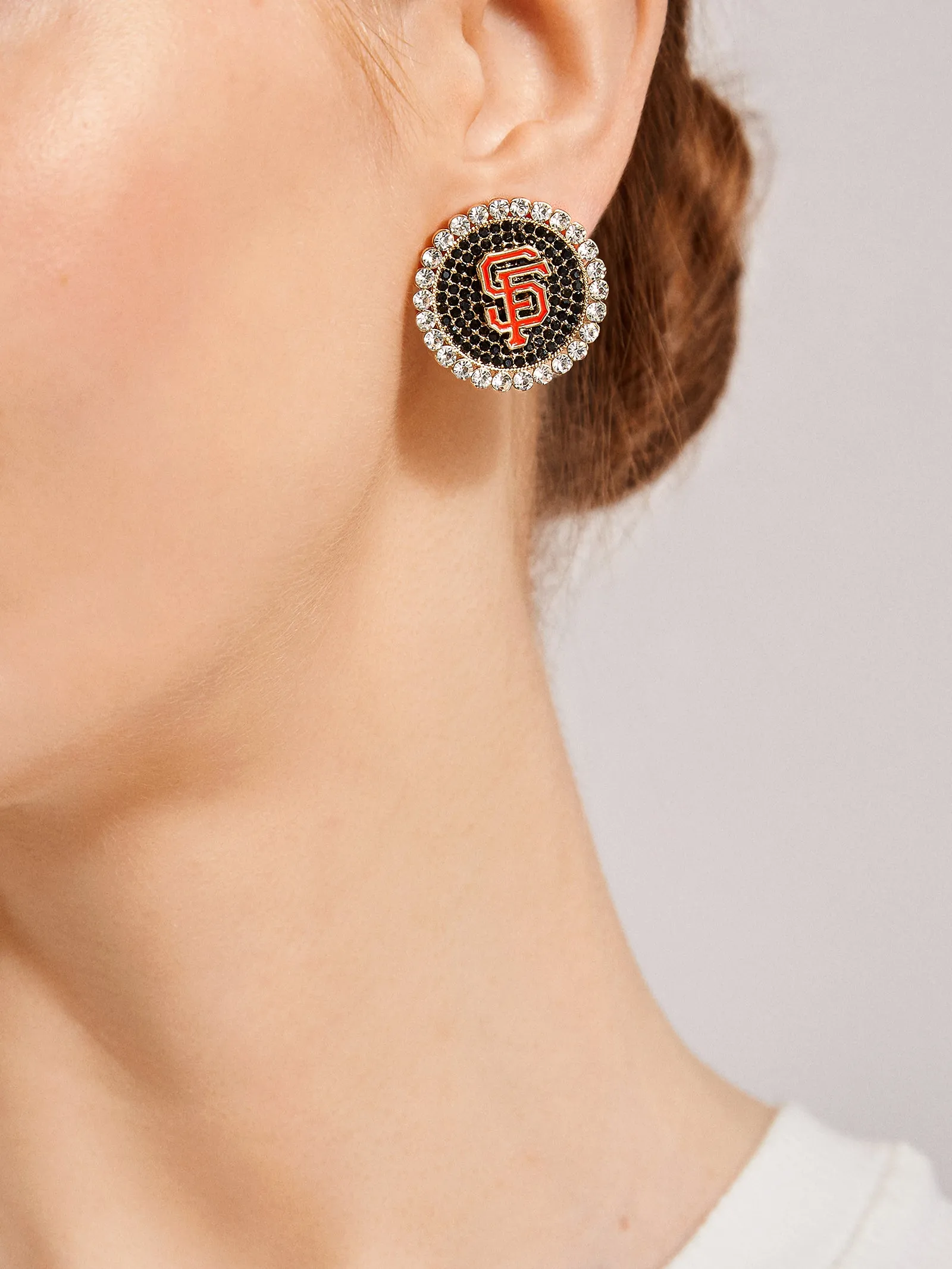 MLB Statement Stud Earrings - San Francisco Giants sold by BaubleBar product image thumbnail 2