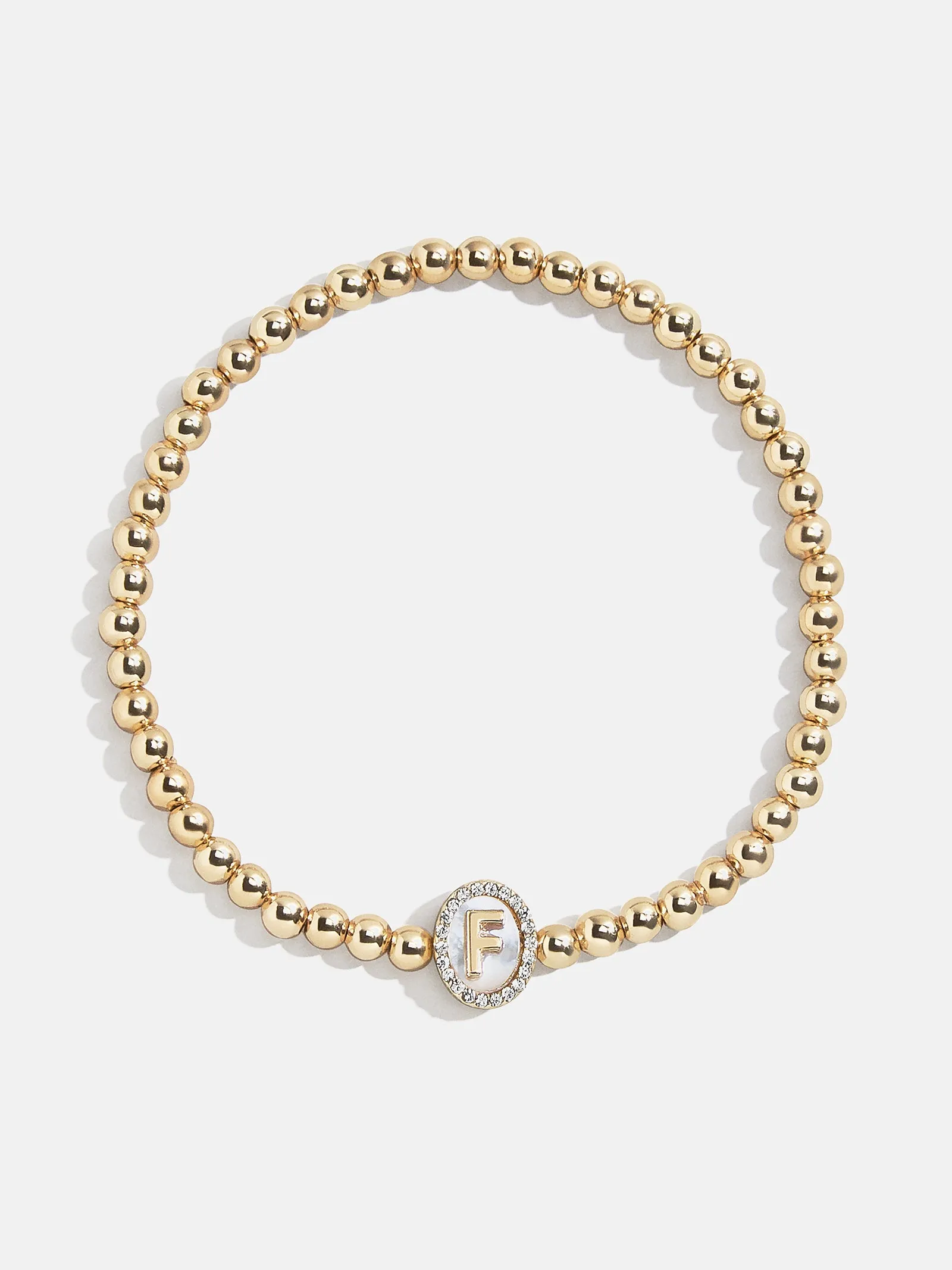 Mother of Pearl Initial Pisa Bracelet - Mother Of Pearl sold by BaubleBar product image thumbnail 4
