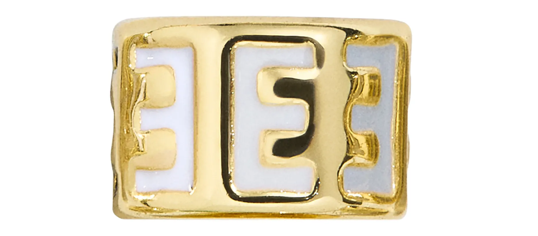 Neutral Initial 360 Spinner Charm - E sold by BaubleBar