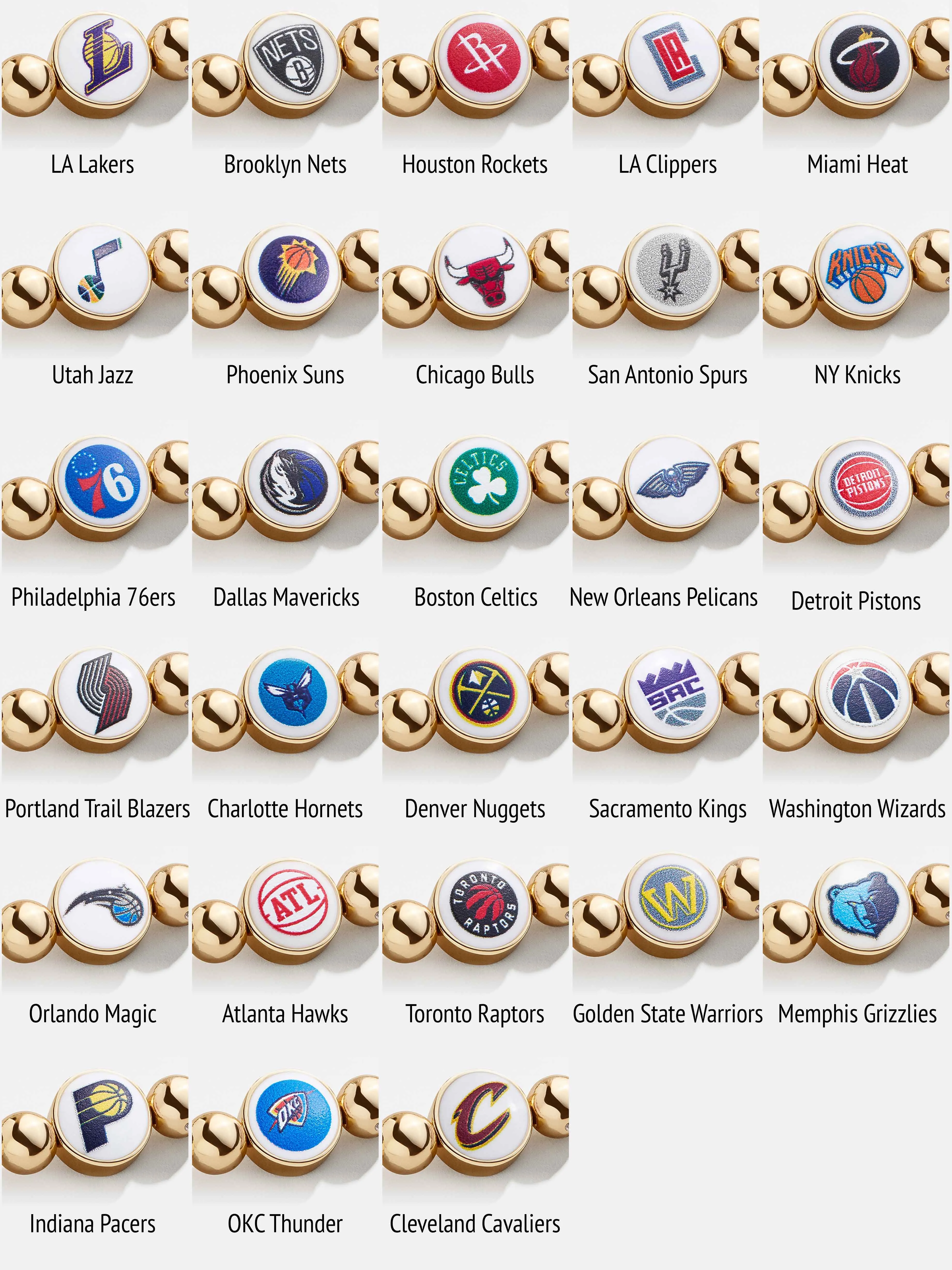 Indiana Pacers Gold Pisa Bracelet - Indiana Pacers sold by BaubleBar product image thumbnail 5