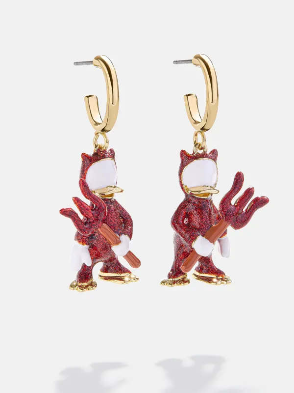 Donald Duck Disney Devil Earrings - Donald Duck sold by BaubleBar