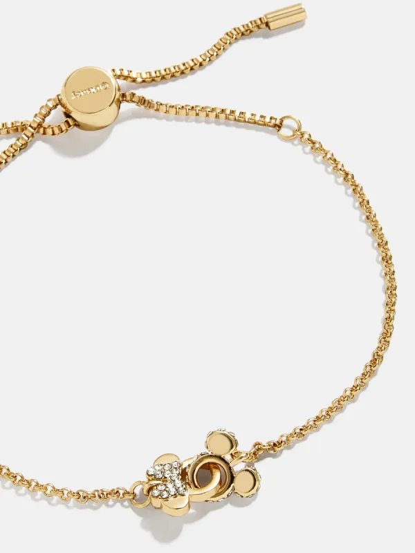 Mickey Mouse & Minnie Mouse Disney Better Half Bracelet - Gold/Pavé sold by BaubleBar