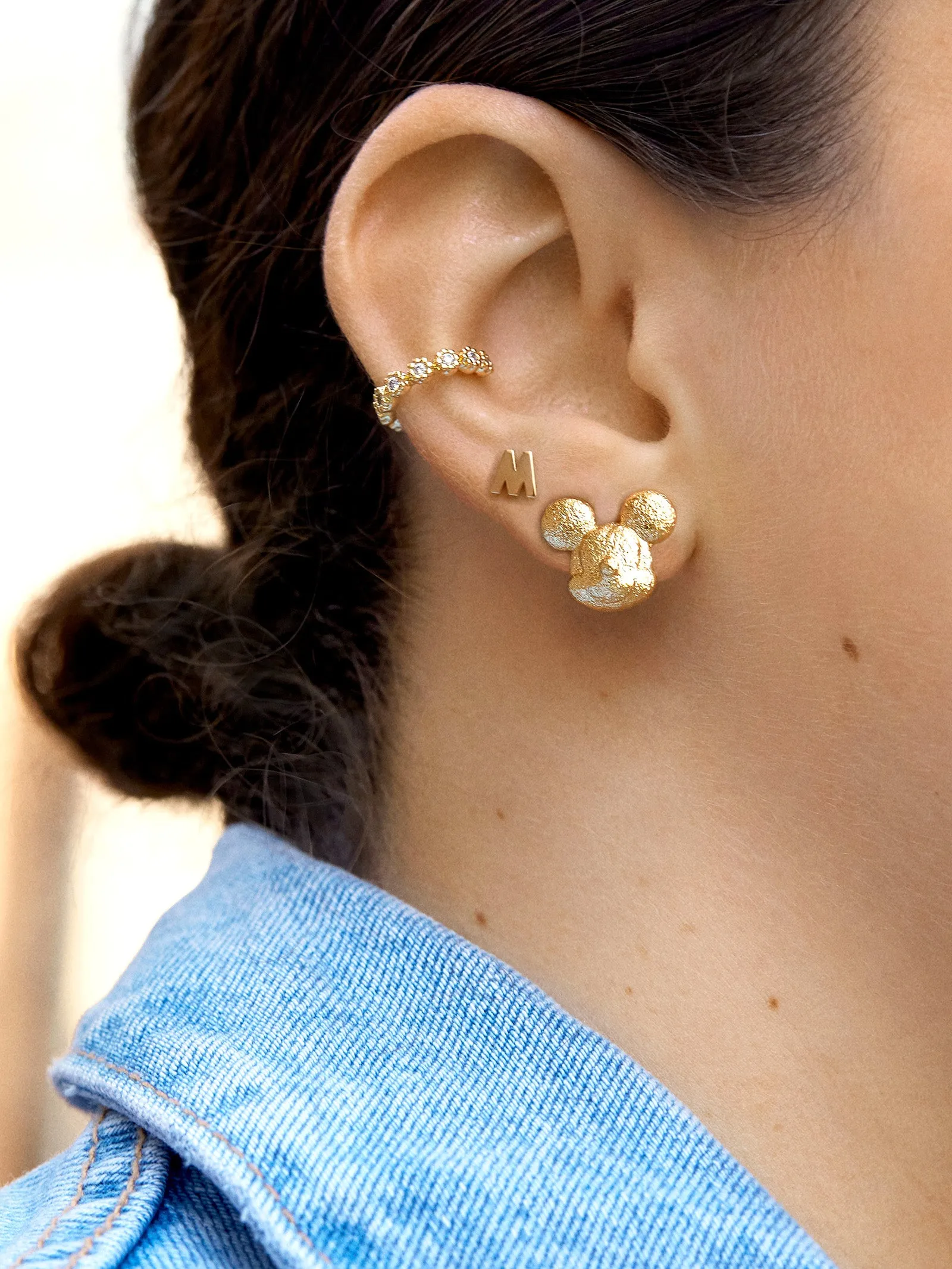 Mickey Mouse Disney 3D Silhouette Earrings sold by BaubleBar product image thumbnail 2