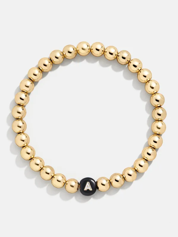 Elizabeth Initial Pisa Bracelet - Black sold by BaubleBar