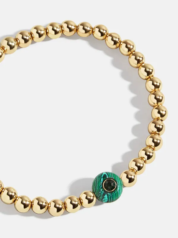 Semi-Precious Birthstone Pisa Bracelet - Emerald sold by BaubleBar