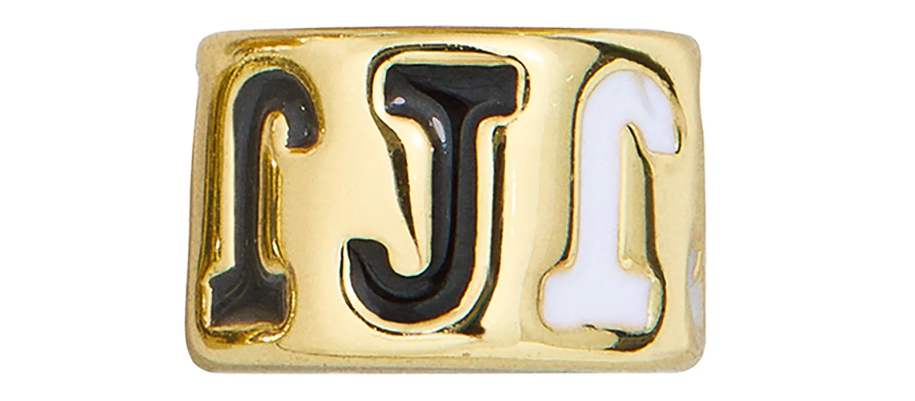 Neutral Initial 360 Spinner Charm - J sold by BaubleBar