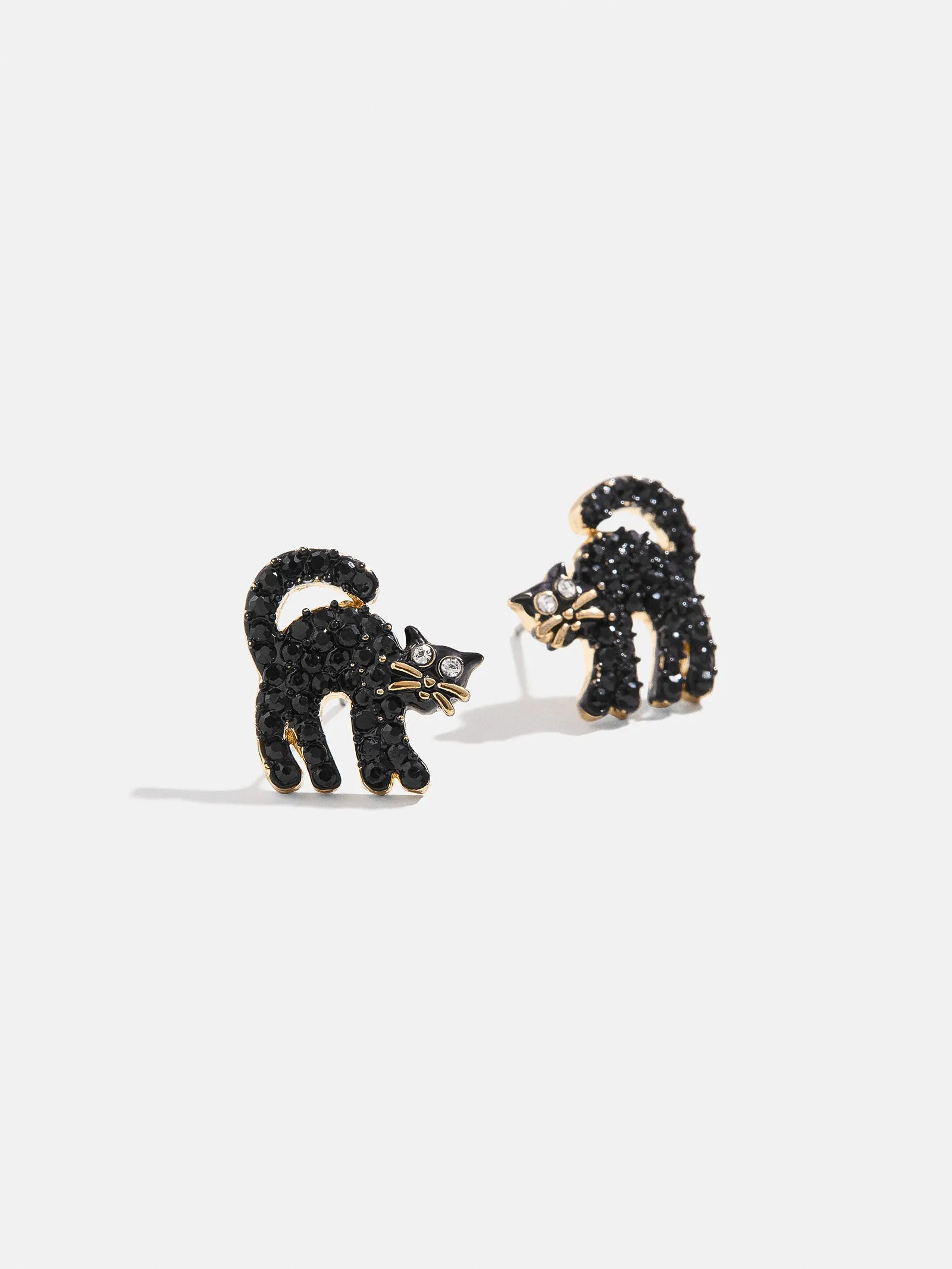 Halloween Delicate Stud Earrings - Black Cat sold by BaubleBar product image thumbnail 3