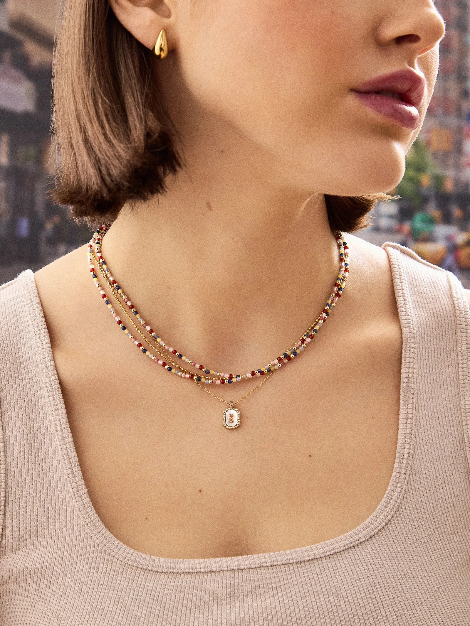 Sadie Necklace - Multi sold by BaubleBar product image thumbnail 4