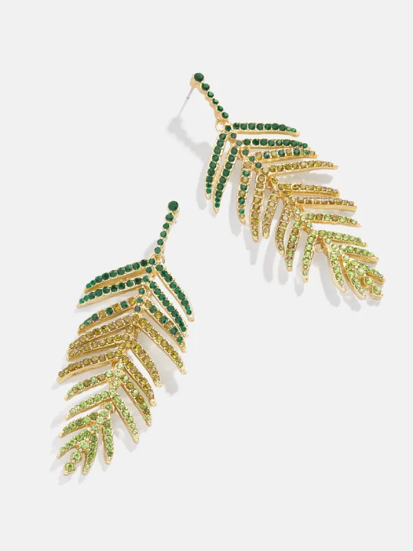 Just Breezy Earrings - Green sold by BaubleBar