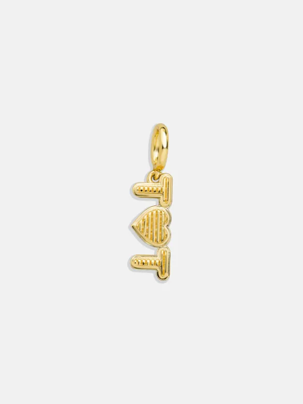 Heart Custom Initial Charm - Gold sold by BaubleBar