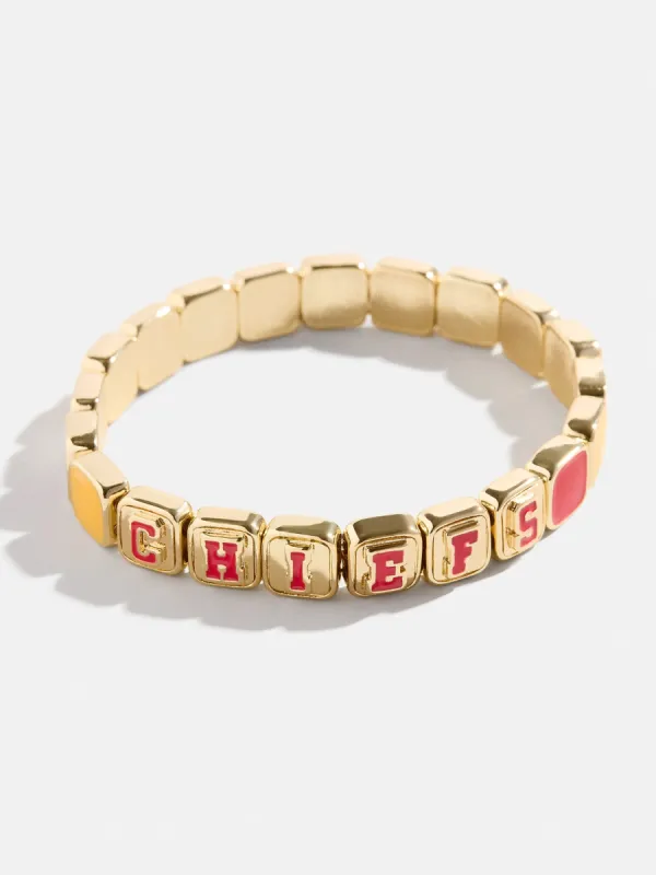 WEAR By Erin Andrews X BaubleBar Kansas City Chiefs Tile Bracelet - Kansas City Chiefs sold by BaubleBar