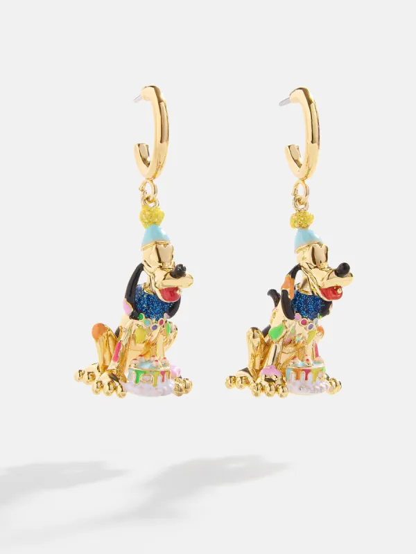 Pluto Disney Celebration Earrings - Gold sold by BaubleBar