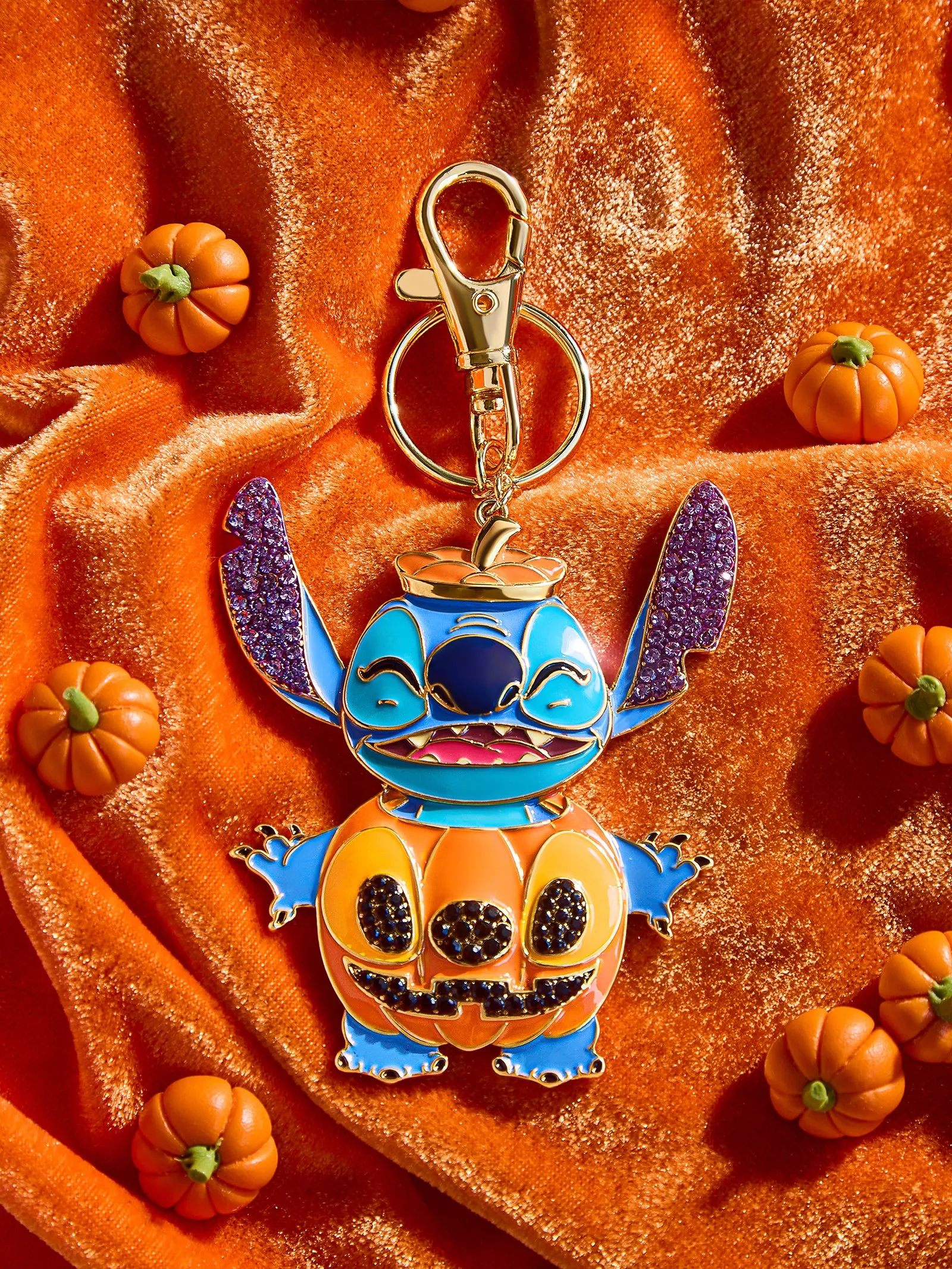 Stitch Disney 2D Pumpkin Bag Charm - Stitch Pumpkin Glow-In-The-Dark Bag Charm sold by BaubleBar