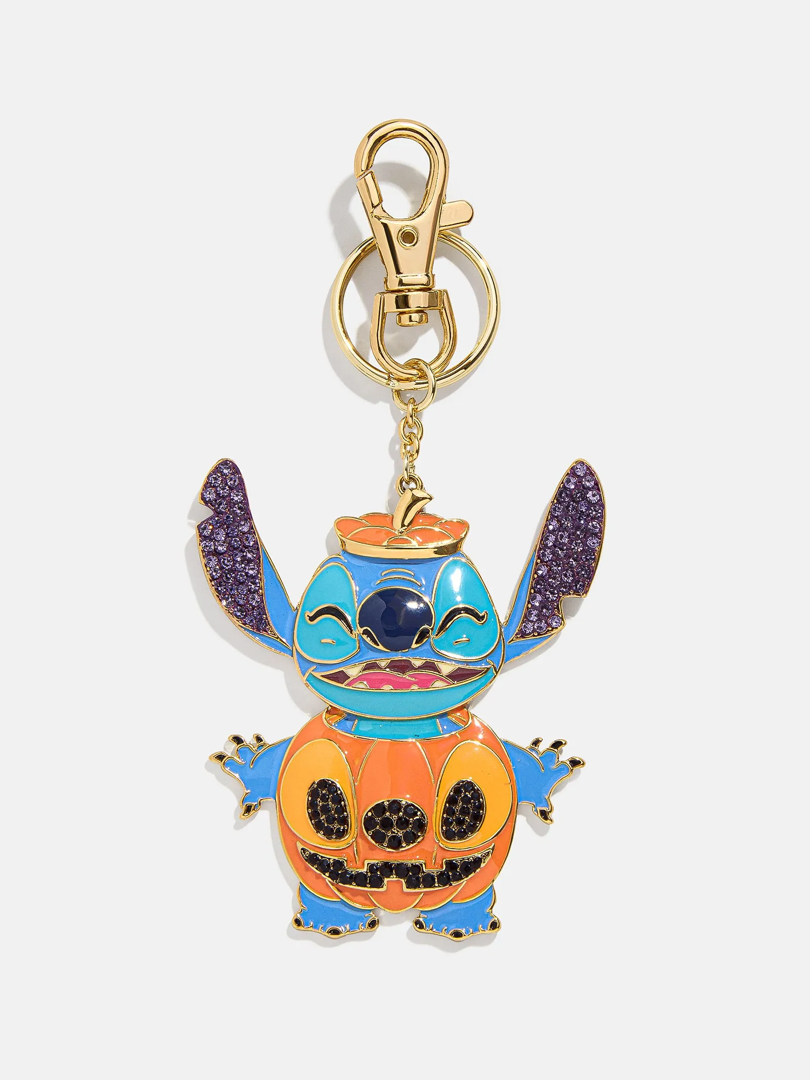 Stitch Disney 2D Pumpkin Bag Charm - Stitch Pumpkin Glow-In-The-Dark Bag Charm sold by BaubleBar product image thumbnail 4