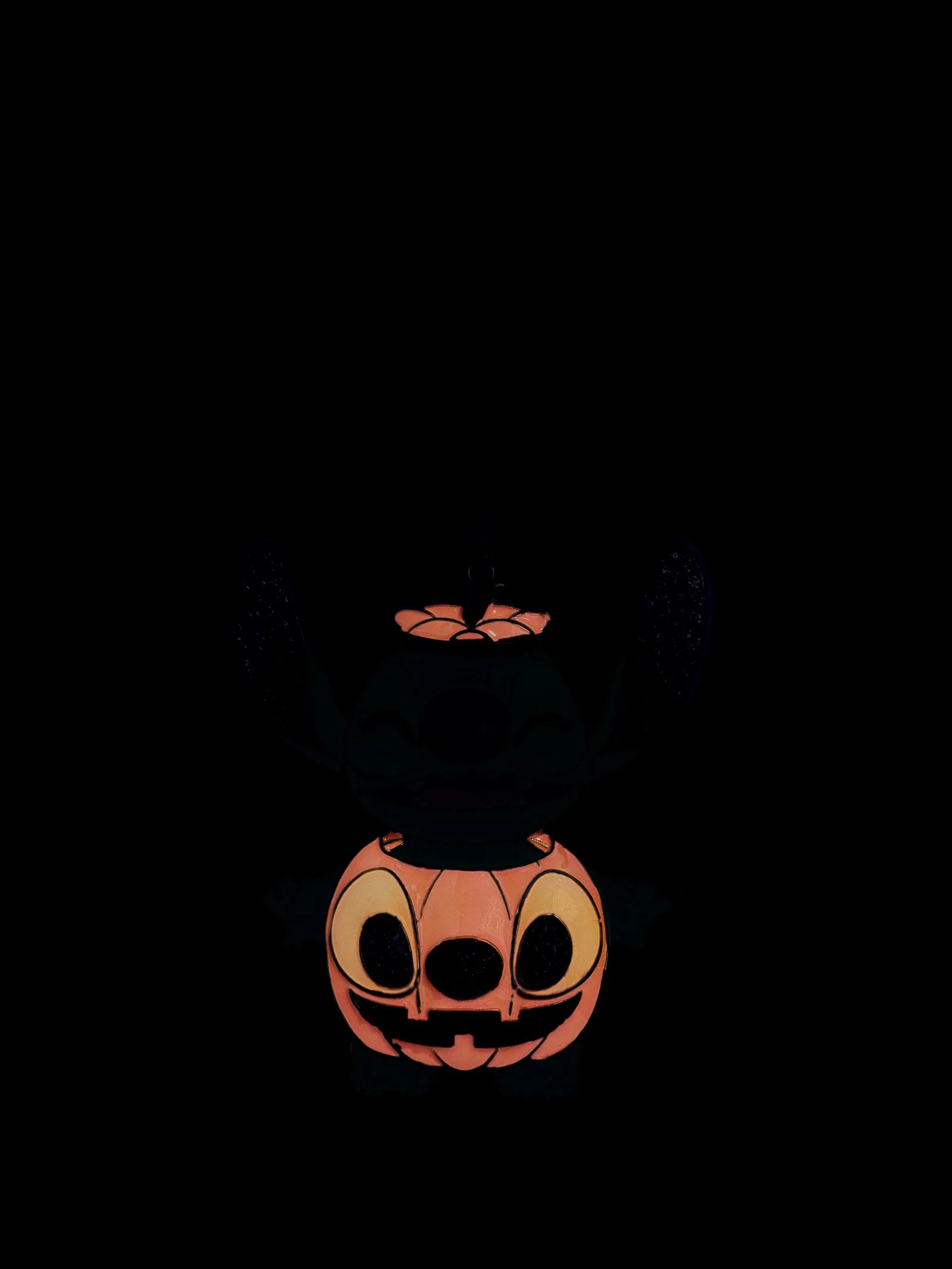 Stitch Disney 2D Pumpkin Bag Charm - Stitch Pumpkin Glow-In-The-Dark Bag Charm sold by BaubleBar product image thumbnail 2