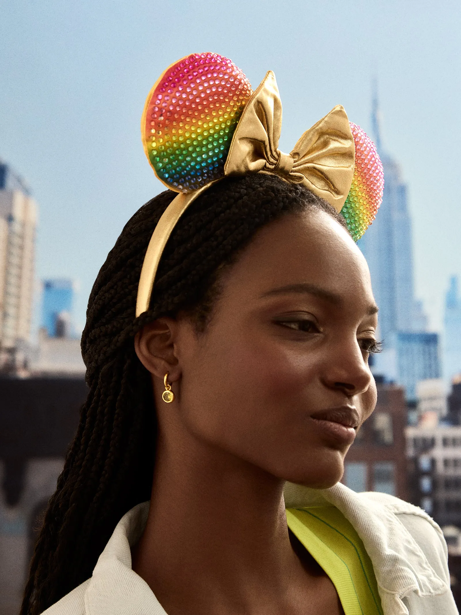 Minnie Mouse Disney Rainbow Ears Headband - Minnie Mouse Rainbow Ears sold by BaubleBar product image thumbnail 2