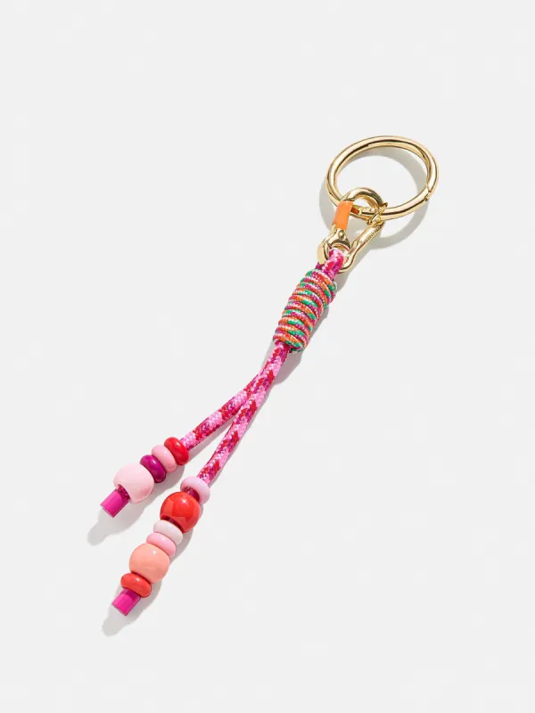 Zoe Beaded Bag Charm - Light Pink sold by BaubleBar