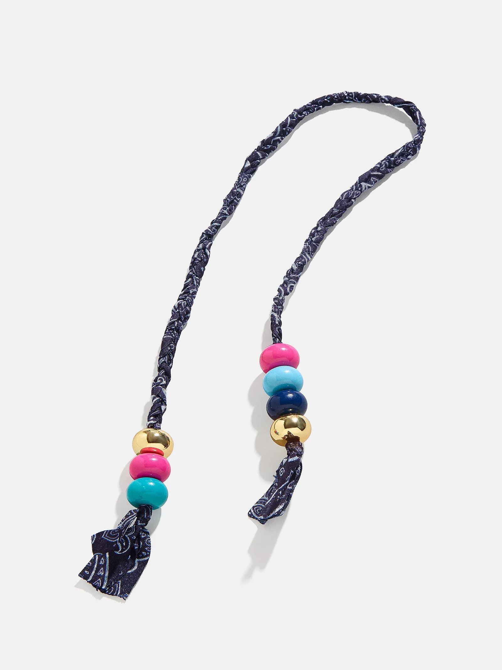 Braided Bandana Bag Charm - Navy sold by BaubleBar product image thumbnail 3