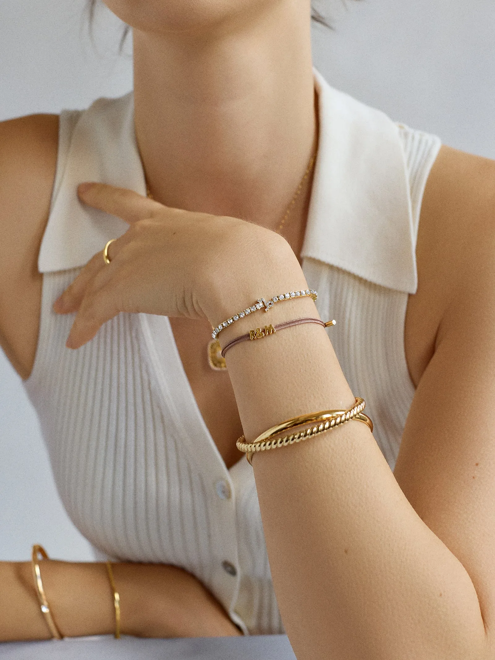 Zodiac Tennis Bracelet - Aquarius sold by BaubleBar product image thumbnail 2