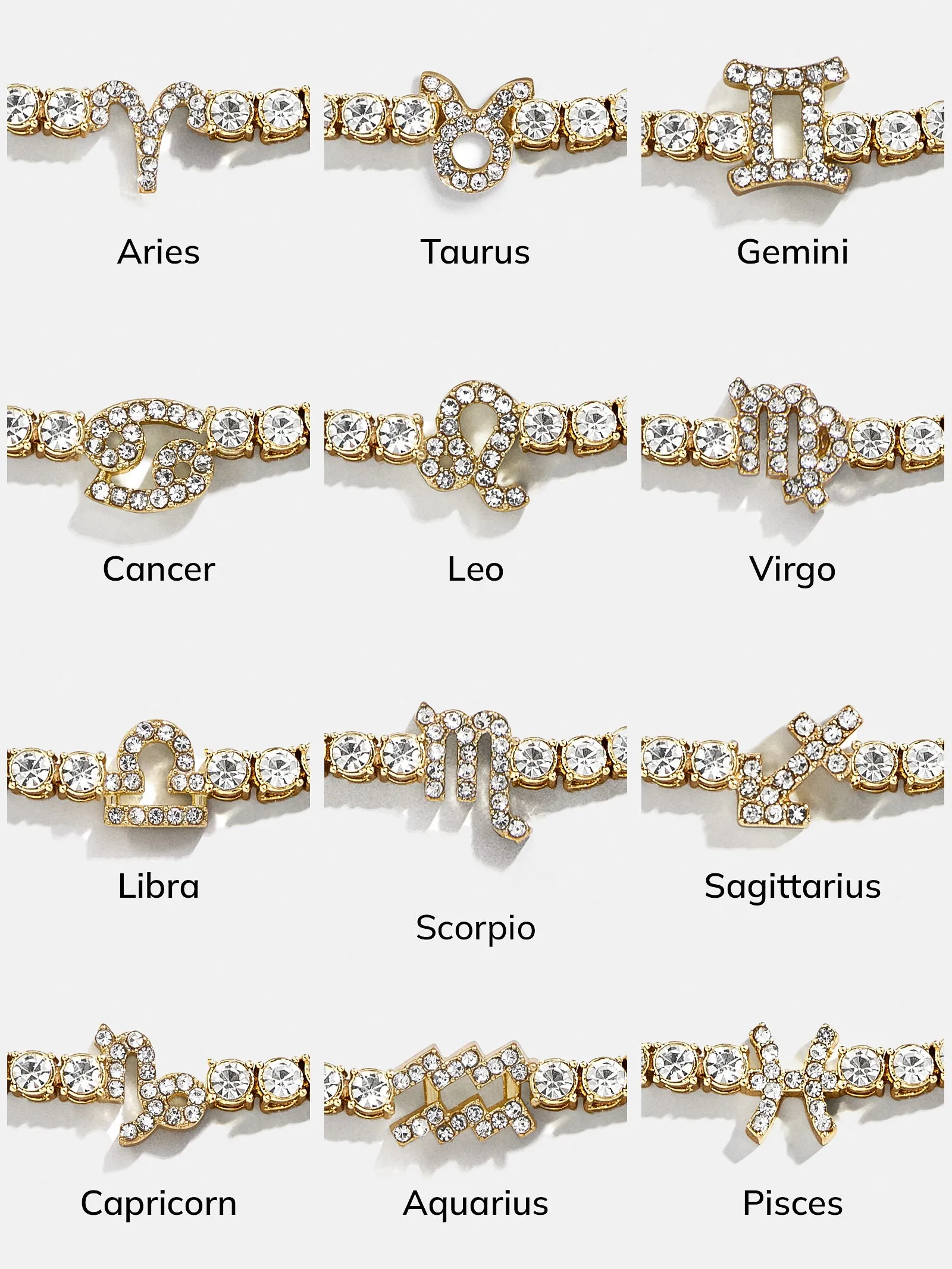 Zodiac Tennis Bracelet - Aquarius sold by BaubleBar product image thumbnail 3