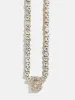 Initial Tennis Necklace - Gold/Pavé sold by BaubleBar