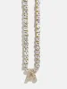 Initial Tennis Necklace - Gold/Pavé sold by BaubleBar