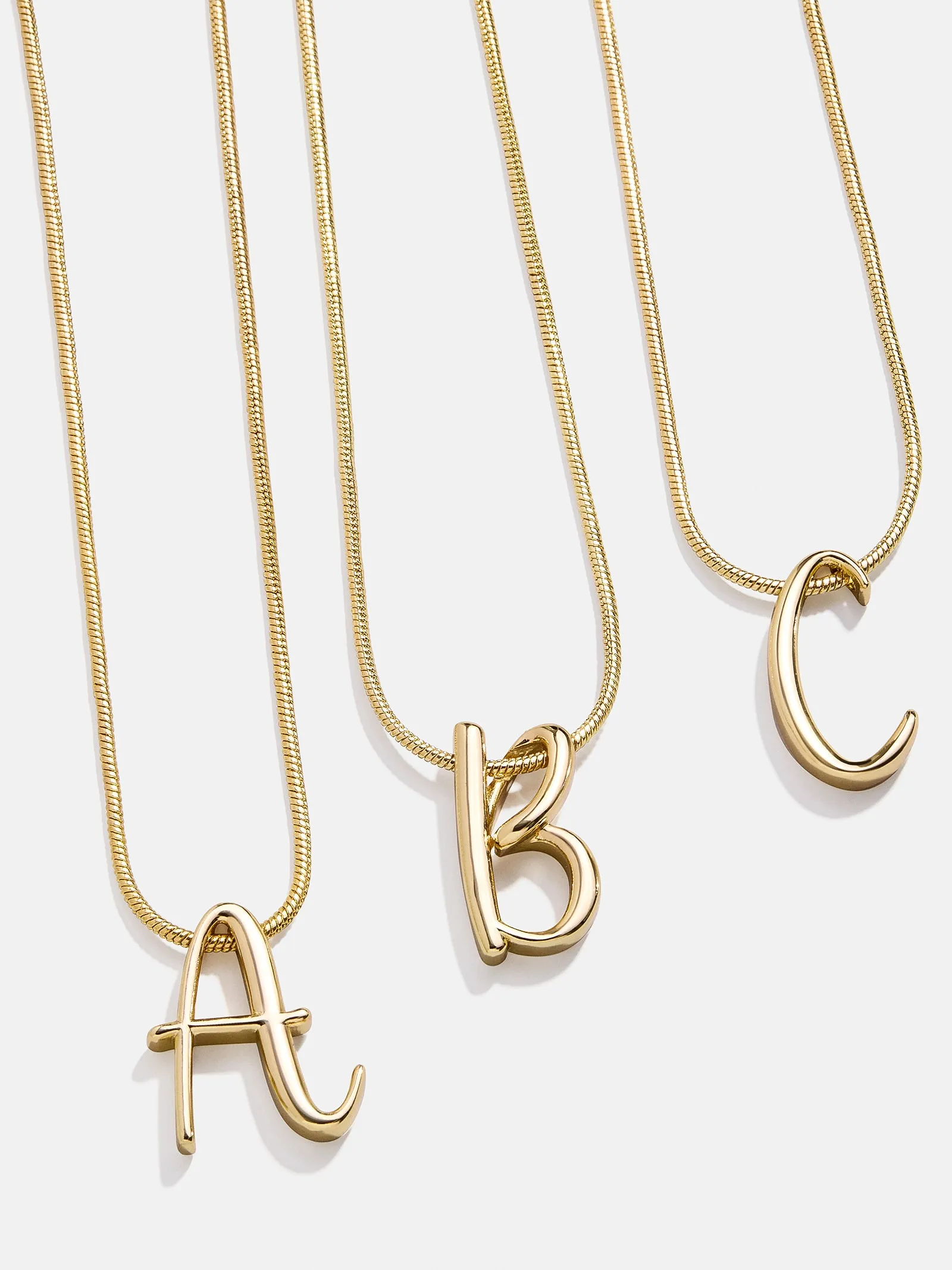 Classic Script Initial Necklace - Classic Script sold by BaubleBar