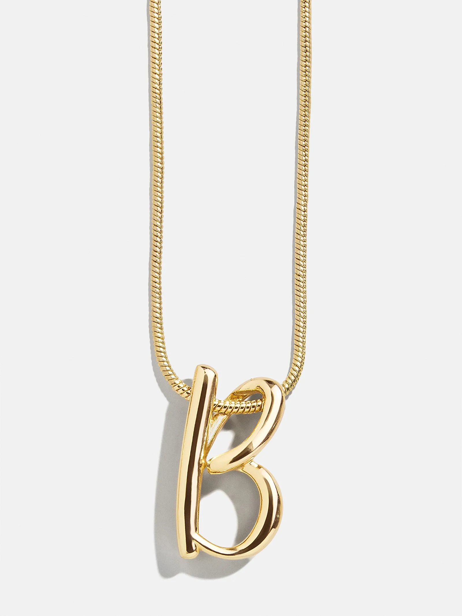Classic Script Initial Necklace - Classic Script sold by BaubleBar product image thumbnail 4