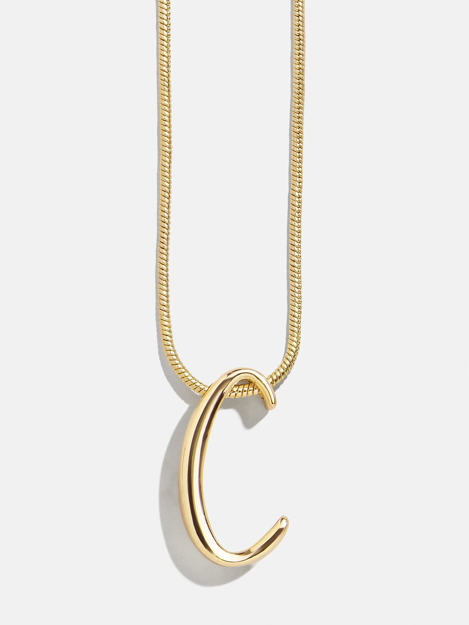 Classic Script Initial Necklace - Classic Script sold by BaubleBar product image thumbnail 5